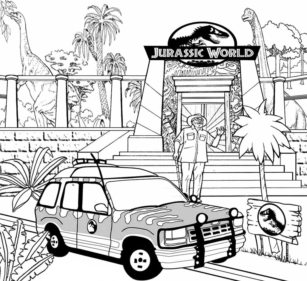 Jurassic World Malvorlagen von Jurassic World
