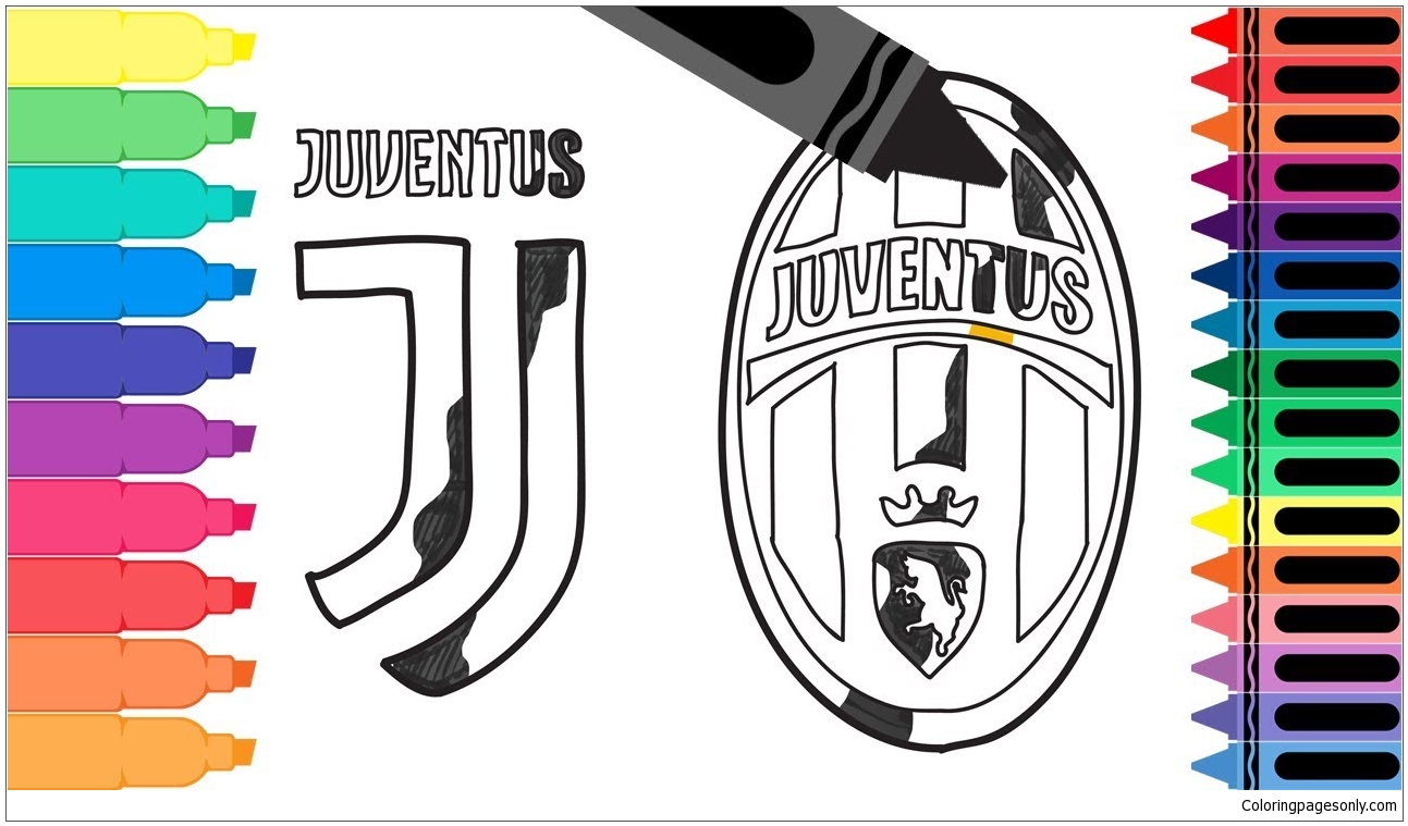 Juventus F.C Badge Coloring Page