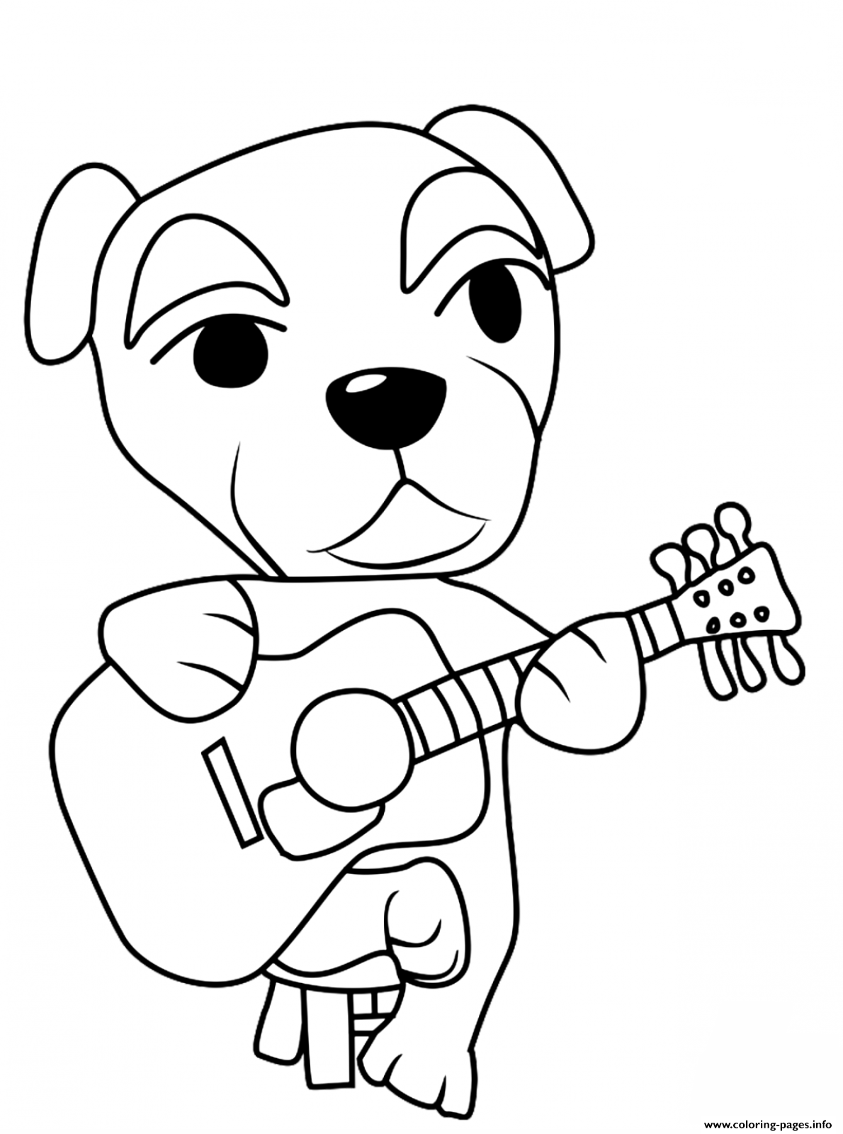 K.K Slider Coloring Pages   Cute Animal Coloring Pages   Coloring ...