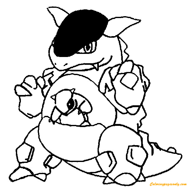 kangaskhan coloring page in pdf pokemon