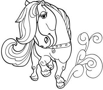 Kawaii Pony Coloring Pages