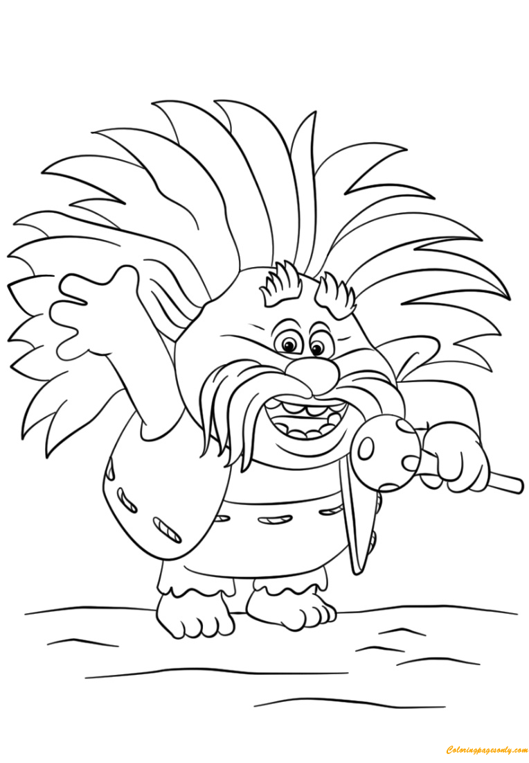 King Peppy From Trolls Coloring Page Free Coloring Pages Online