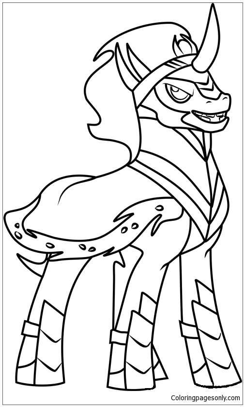 King Sombra Coloring Page