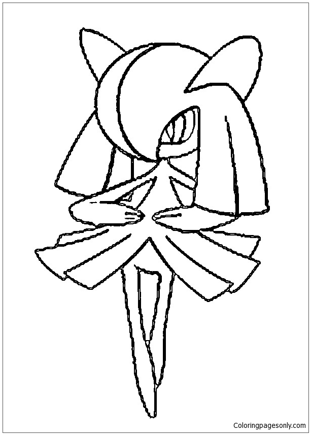 kirlia Pokemon Coloring Pages
