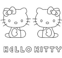 Kitty White And Mimmy Coloring Pages