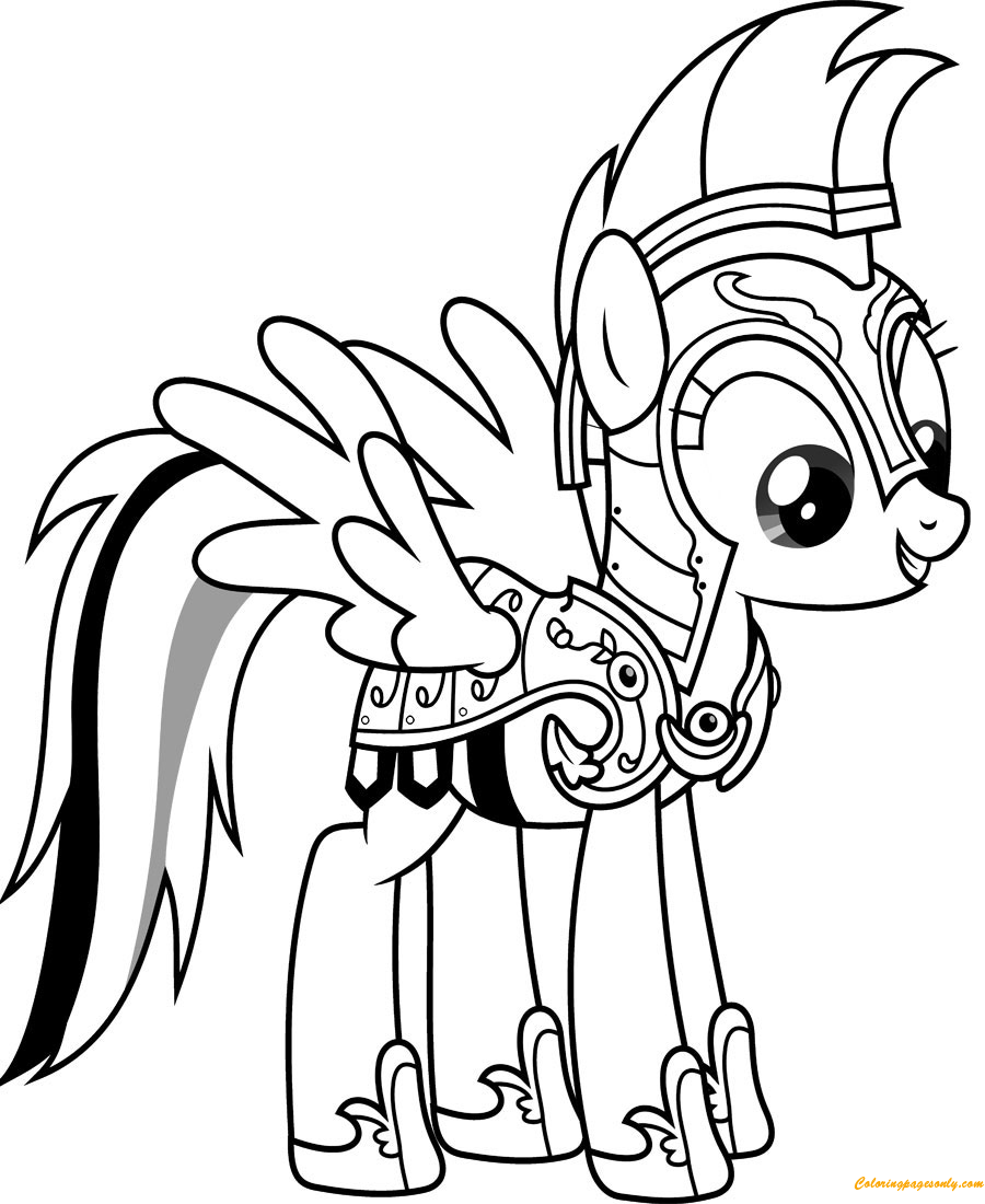 Knight Rainbow Dash from Rainbow Dash