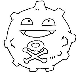 Koffing Pokemon Coloring Page