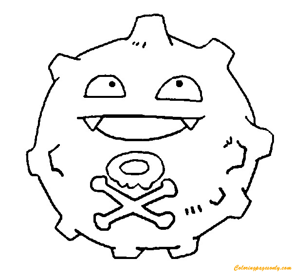 Koffing Pokemon van Pokemon-personages