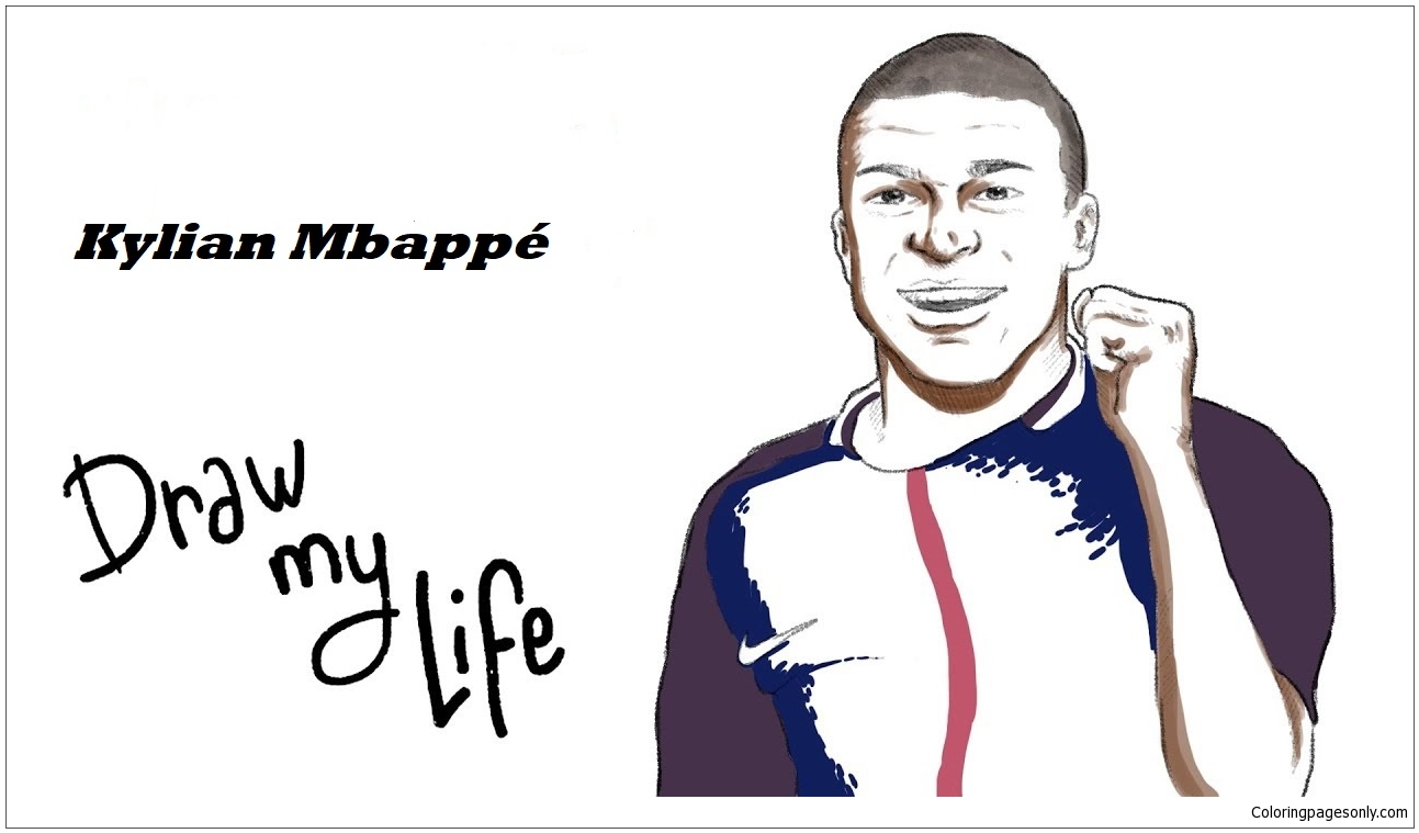 Download Kylian Mbappé-image 3 Coloring Page - Free Coloring Pages Online