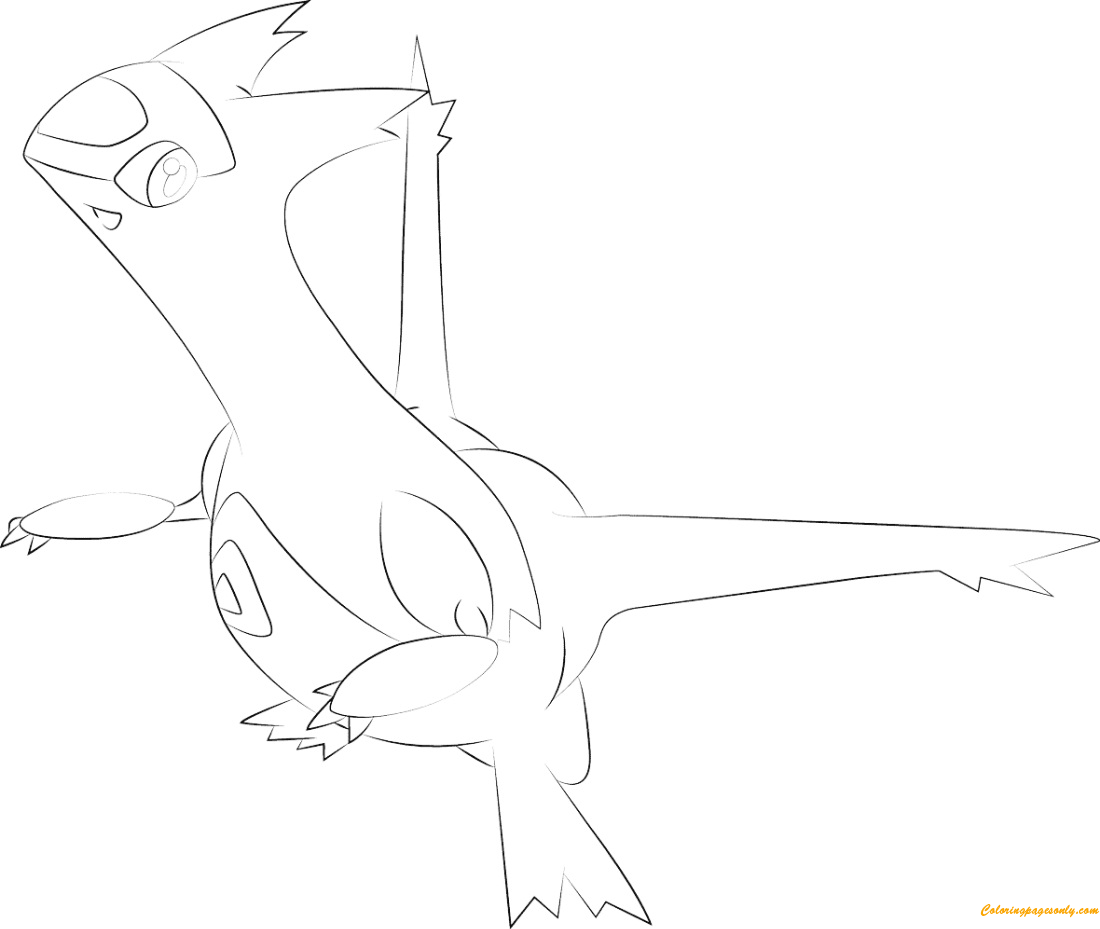 Latias From Pokemon Coloring Page