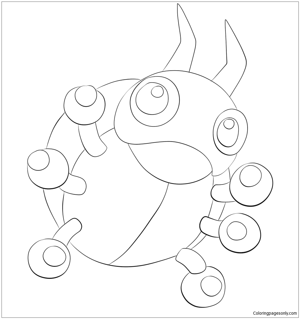 Ledyba Pokemon Coloring Pages