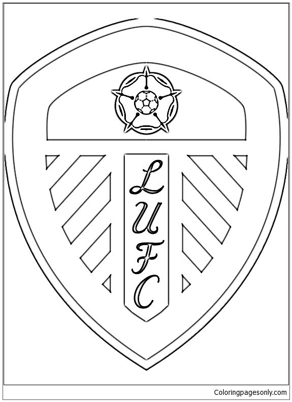 Leeds United FC uit de Engelse Premier League-teamlogo's