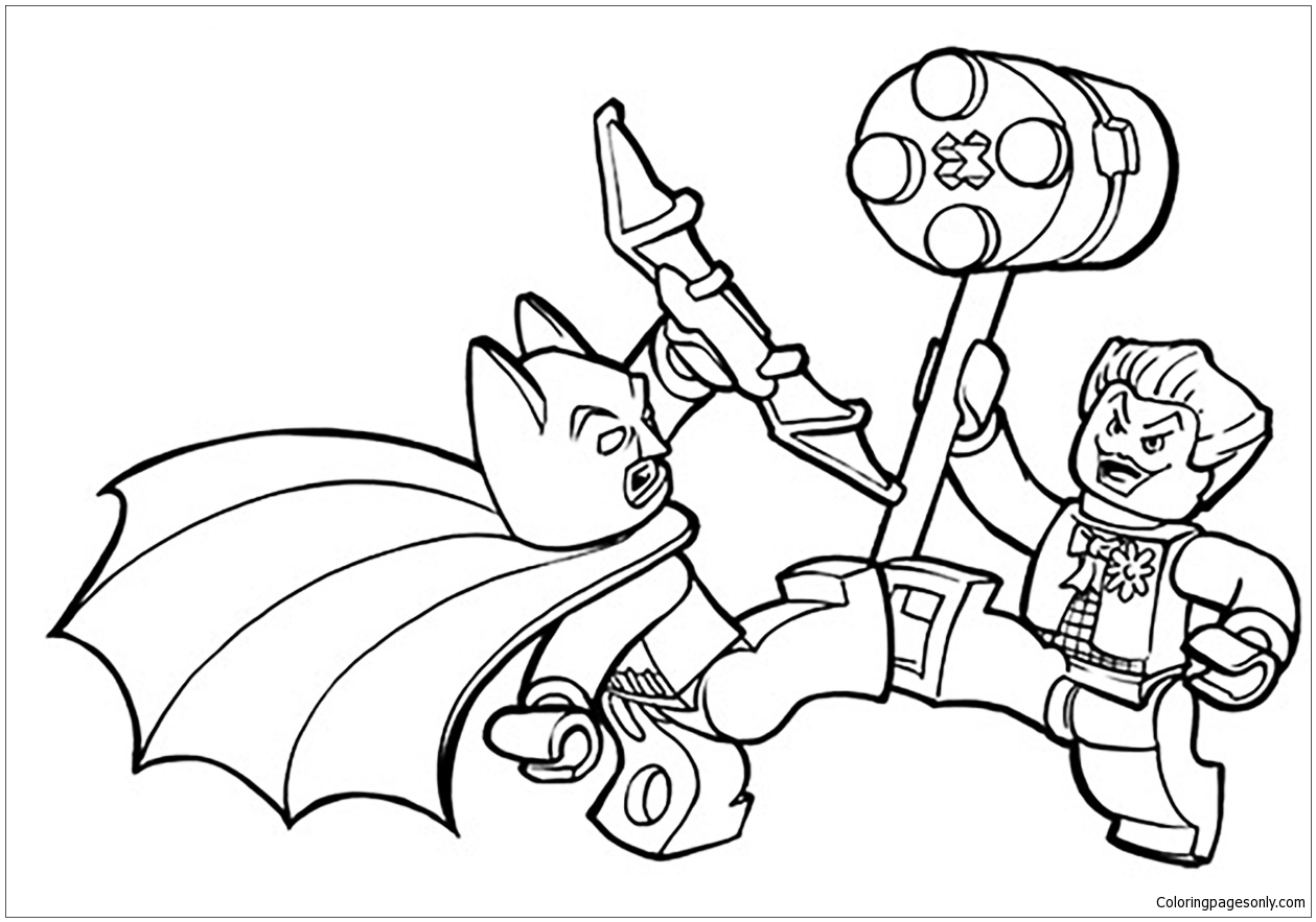 lego poison ivy coloring pages