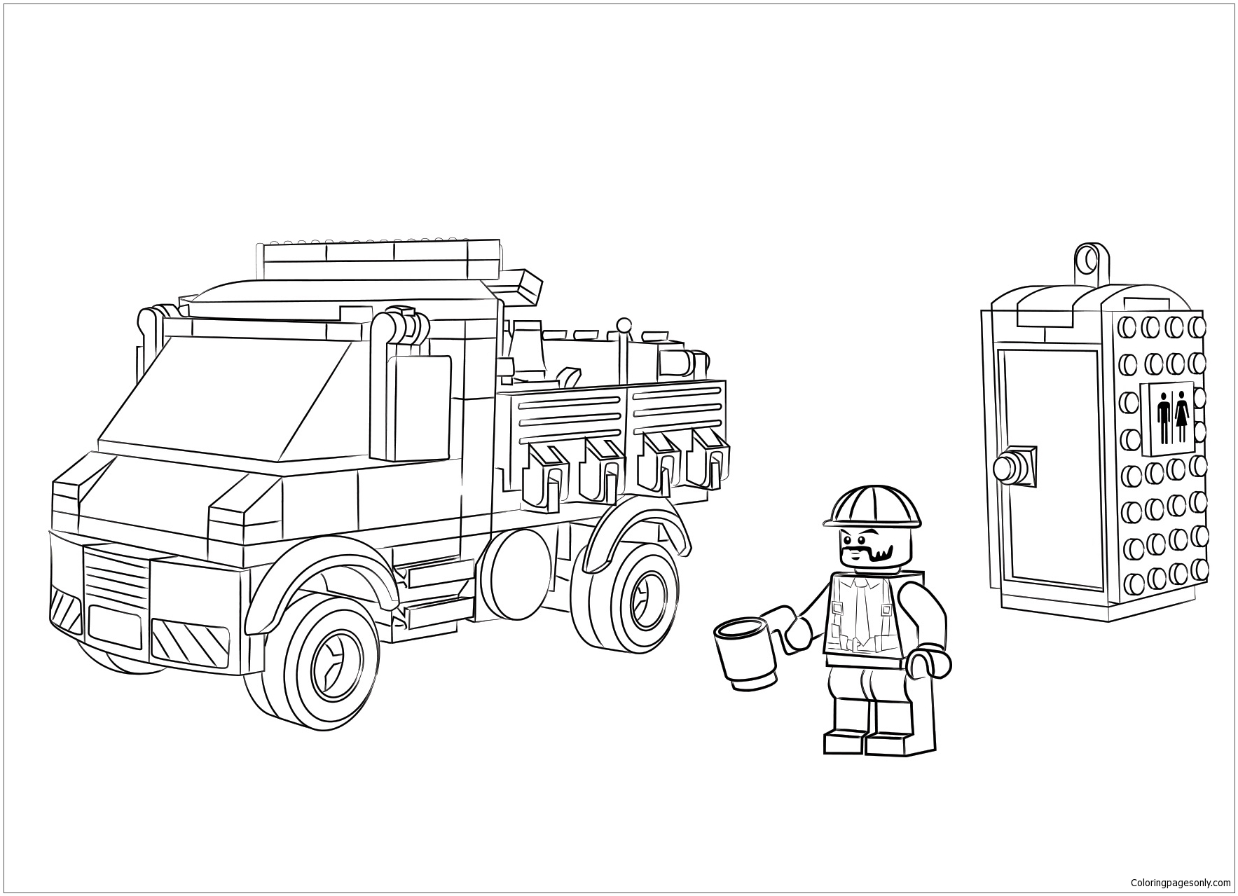 Download Lego City 1 Coloring Pages - Toys and Dolls Coloring Pages - Free Printable Coloring Pages Online