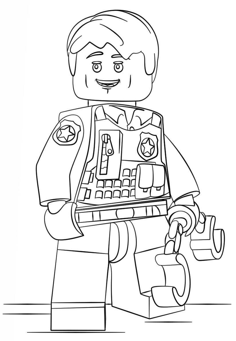 Lego City Undercover Coloring Page
