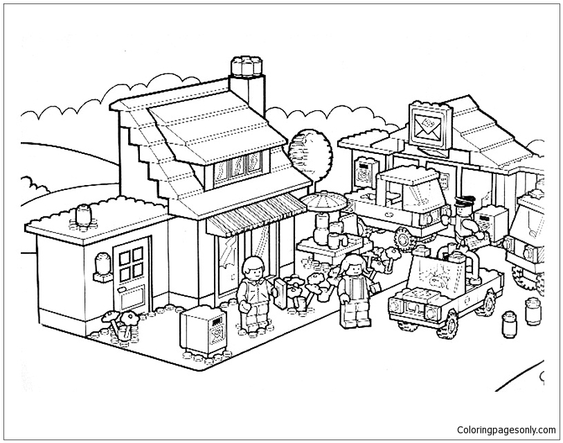 Lego City Coloring Pages - Lego Coloring Pages - Coloring Pages For