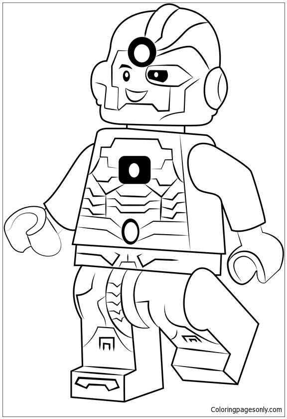 lego cyborg coloring page  free coloring pages online