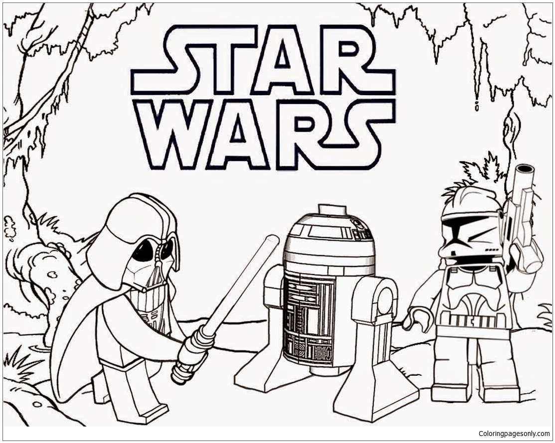 Lego Darth Vader Coloring Pages Cartoons Coloring Pages Coloring 