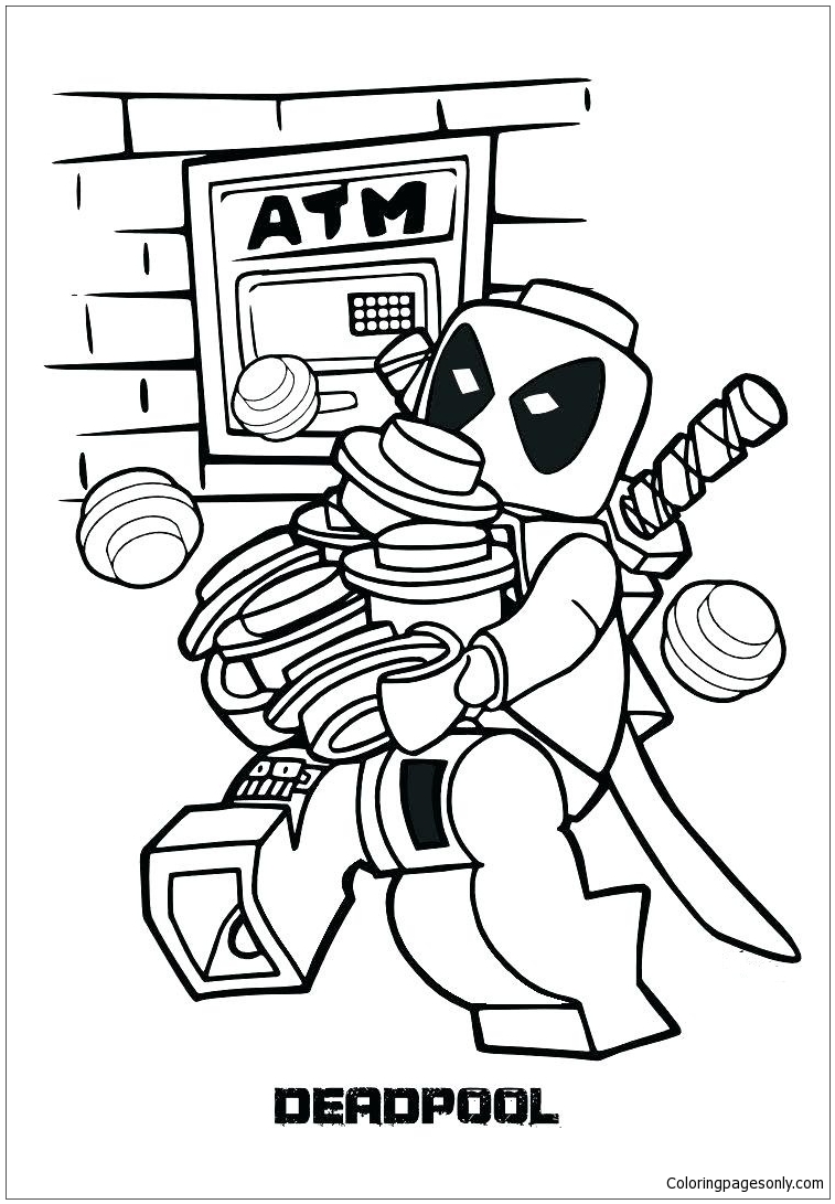Lego Deadpool 2 – Image 1 Coloring Page
