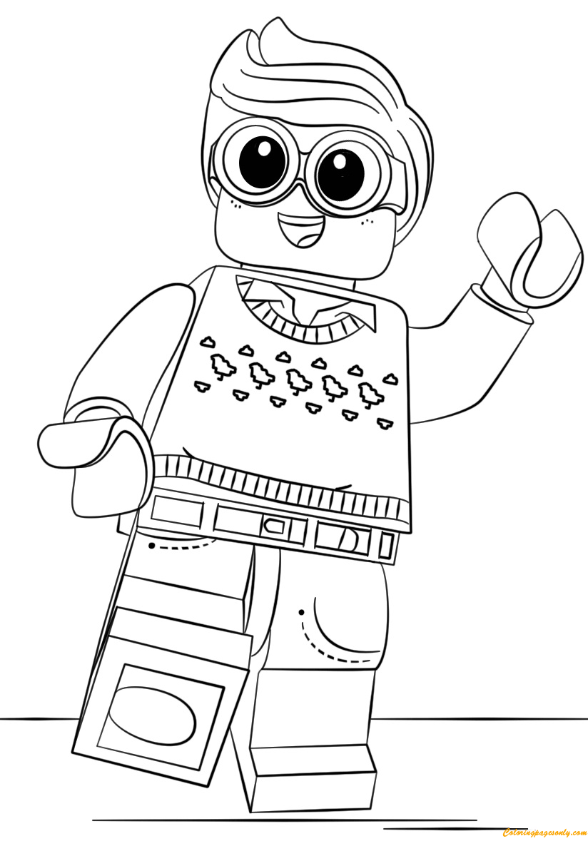 Lego Dick Grayson Coloring Page