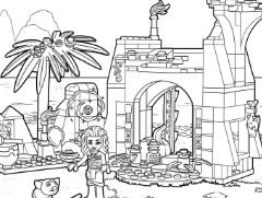 LEGO Disney Moana Island Coloring Pages