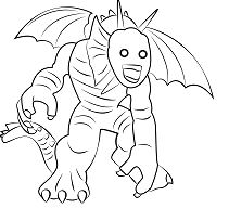 Lego Fin Fang Foom Coloring Page