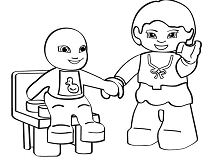 Lego For Kids Coloring Page