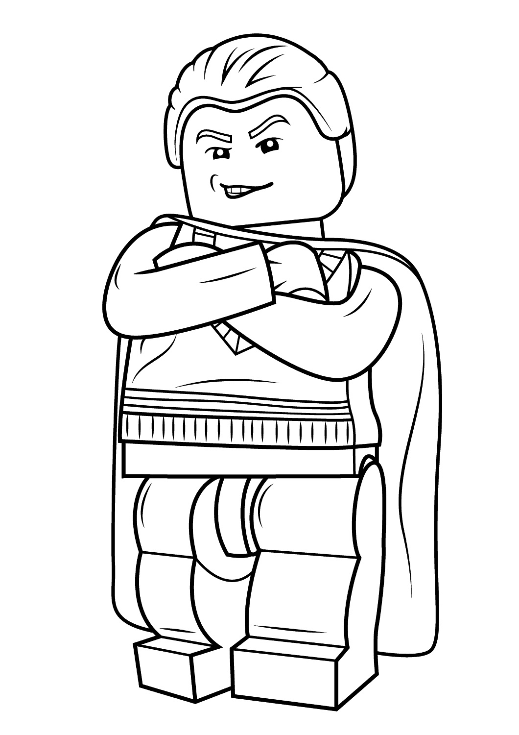 Lego Harry Potter Draco Malfoy Coloring Page