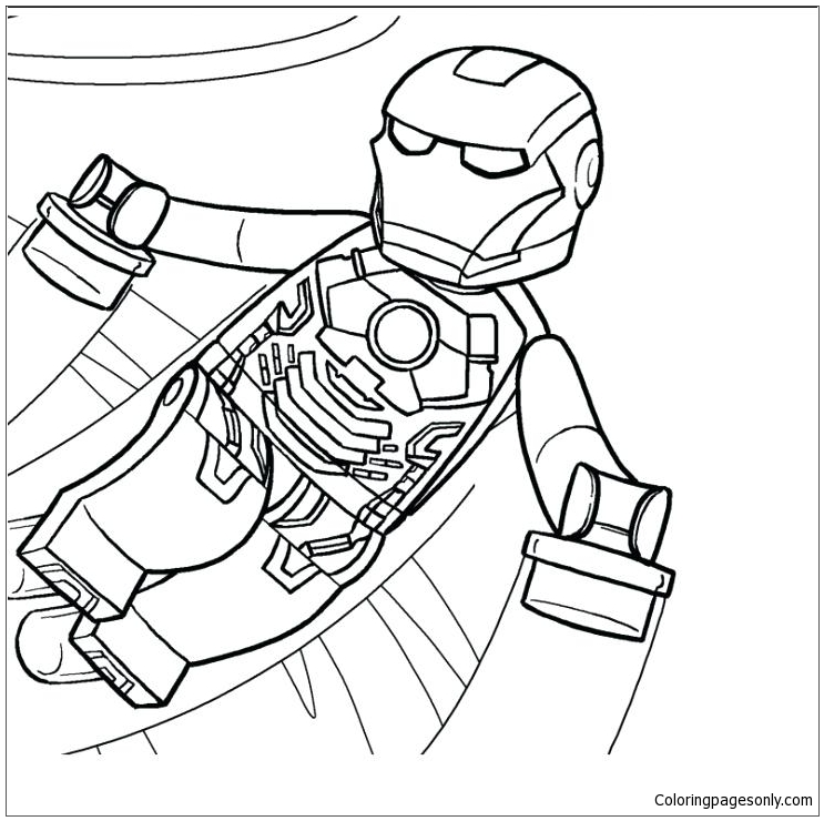 Animals Iron Man Minion Coloring Page - Super Coloring