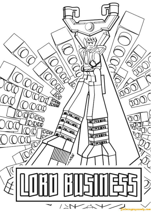 LEGO Lord Business Coloring Pages