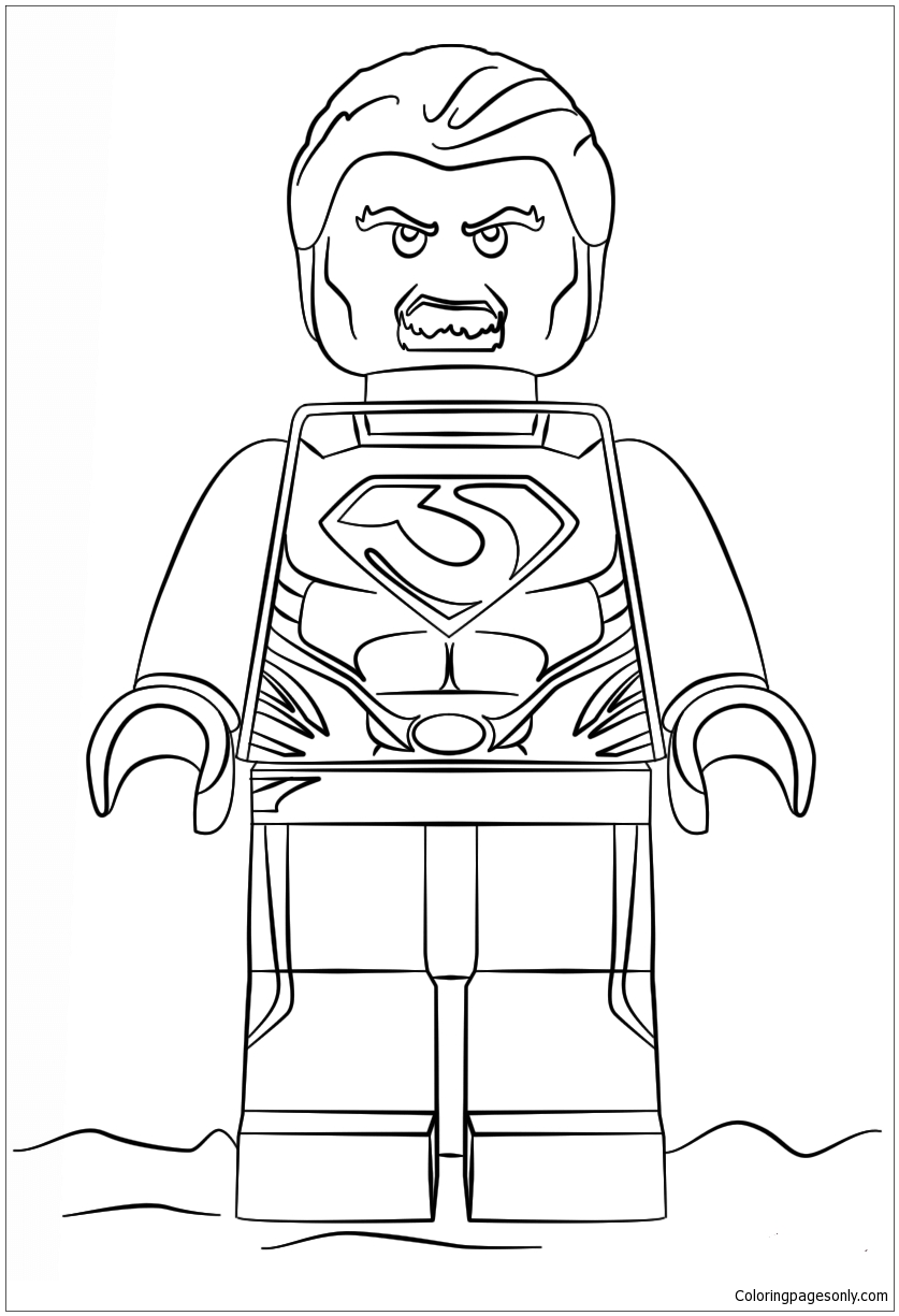 Lego Man Of Steel Coloring Pages