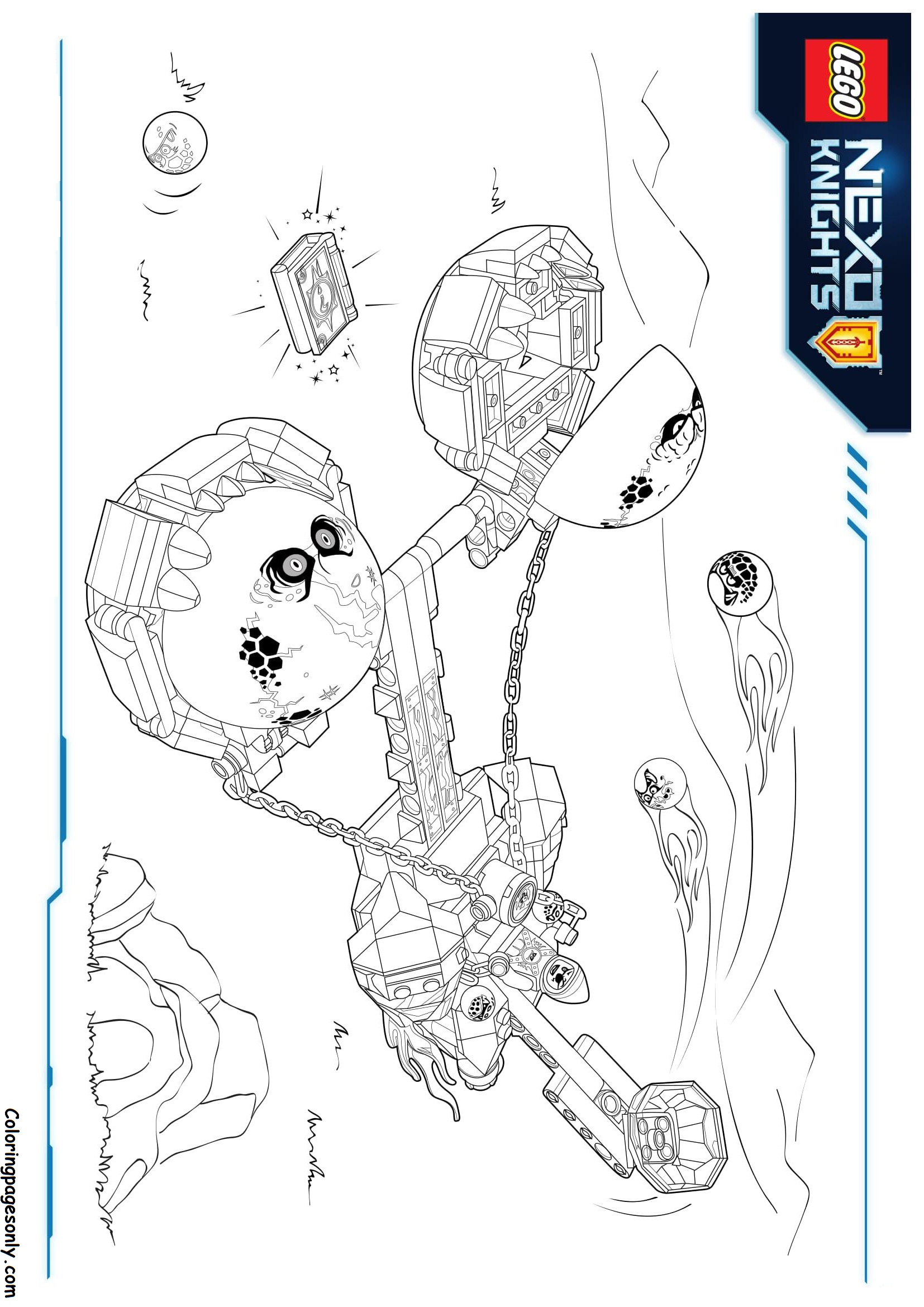 Download Lego Nexo Knights Monster Coloring Pages - Toys and Dolls Coloring Pages - Free Printable ...