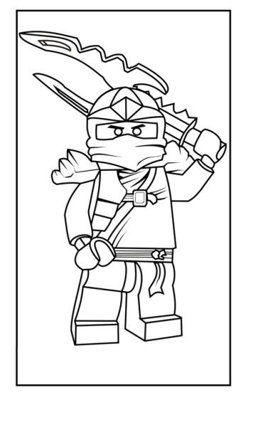 Lego Ninja Sword Coloring Pages