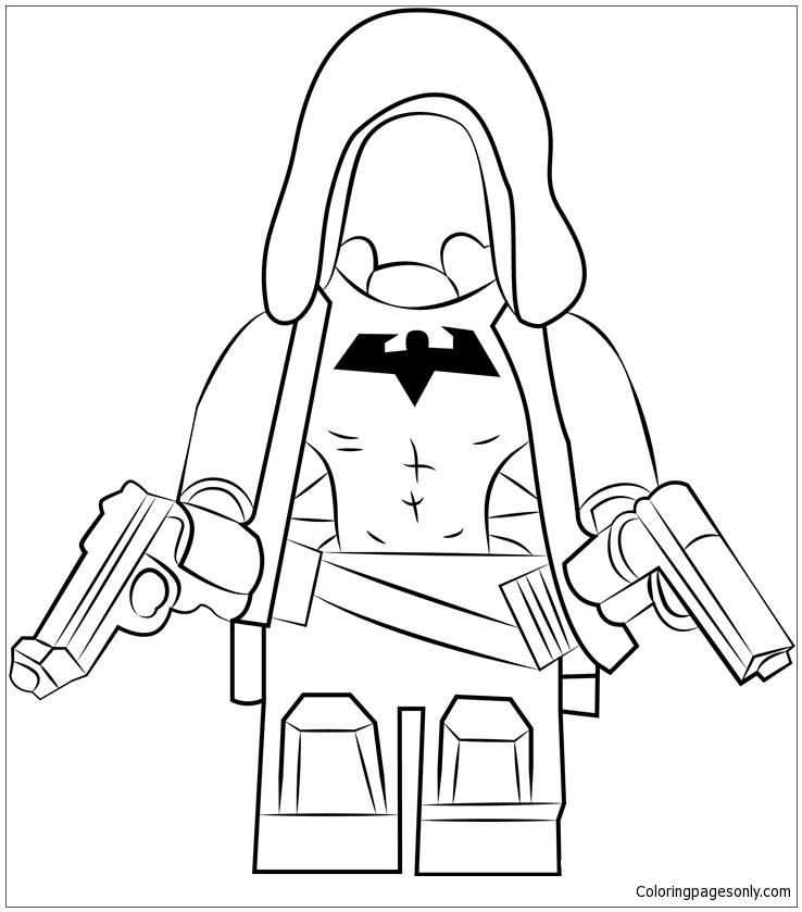 Batman Red Hood Coloring Pages