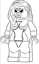 Lego Spider Woman Coloring Pages