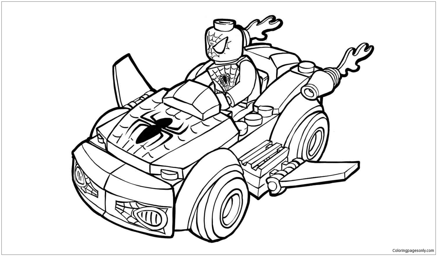 Lego Spiderman Coloring Pages  Lego Coloring Pages  Coloring Pages