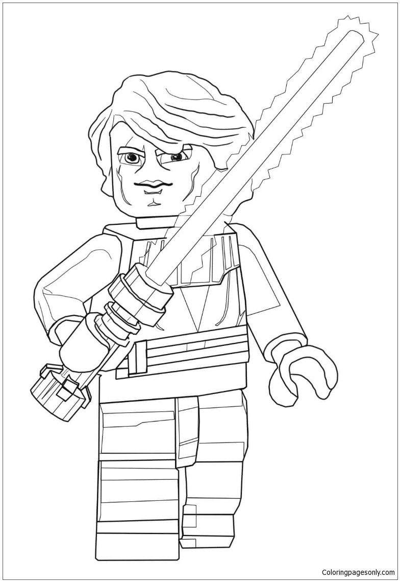 Lego Star Wars Anakin Skywalker Coloring Pages