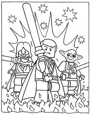 Lego Star Wars Fire Coloring Pages