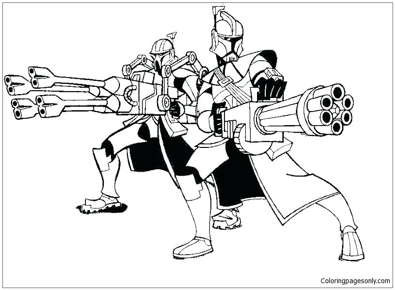 Lego Stormtrooper From Star Wars Coloring Page Free