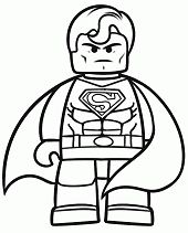 Lego Superman 1 Coloring Page