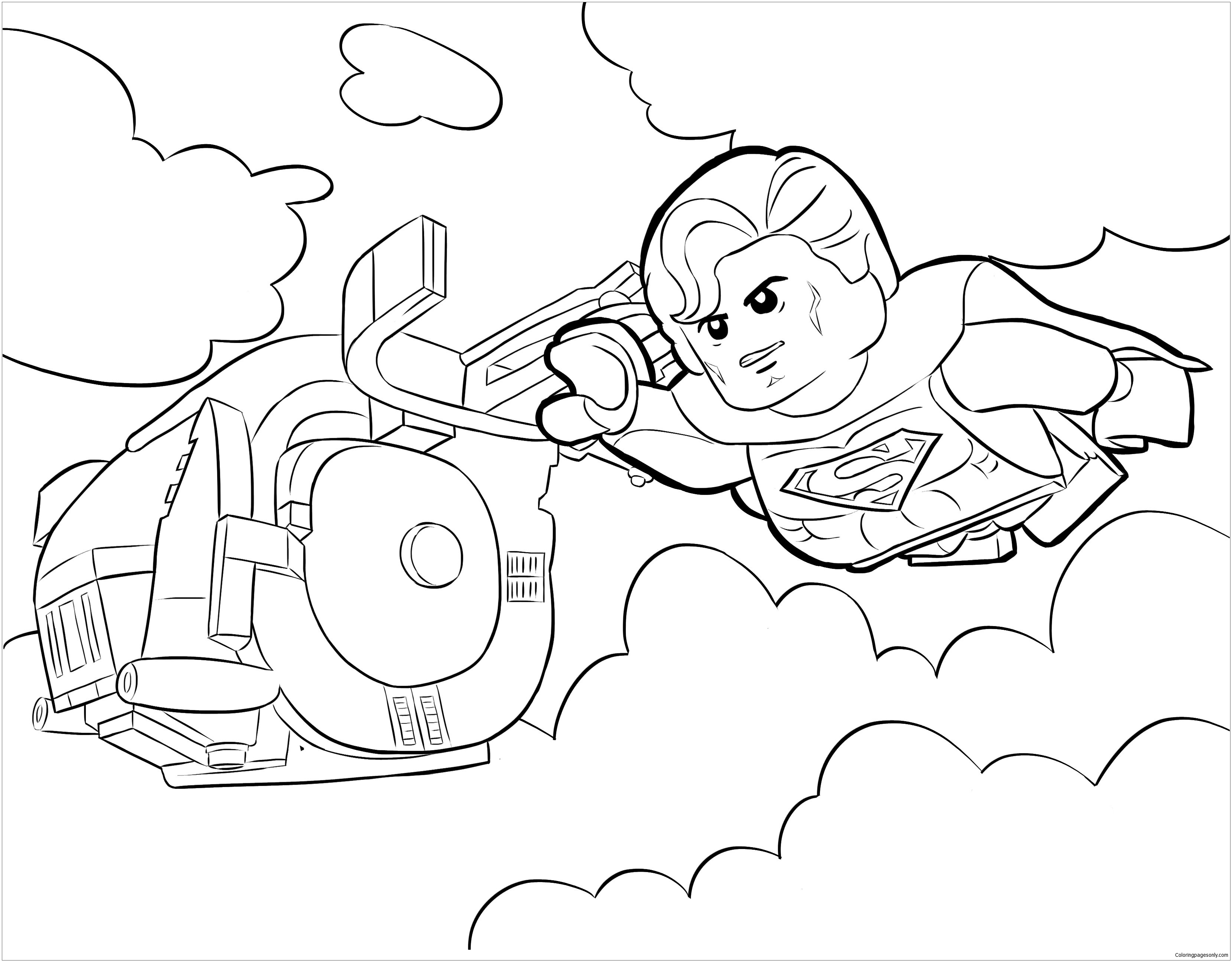 Lego Superman 2 Coloring Pages