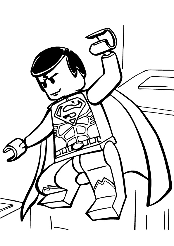 Lego Superman Coloring Pages