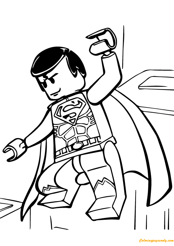 Lego Superman Coloring Pages - Lego Coloring Pages - Coloring Pages For