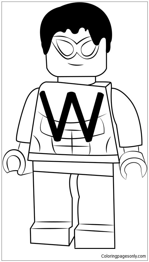 Lego Wonder Man Coloring Pages