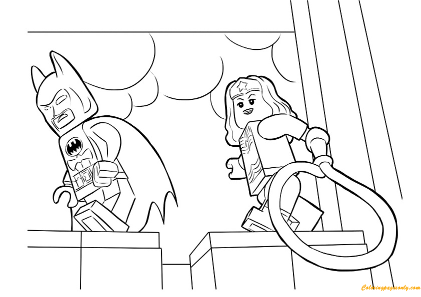 Lego Woman Coloring Page Coloring Pages