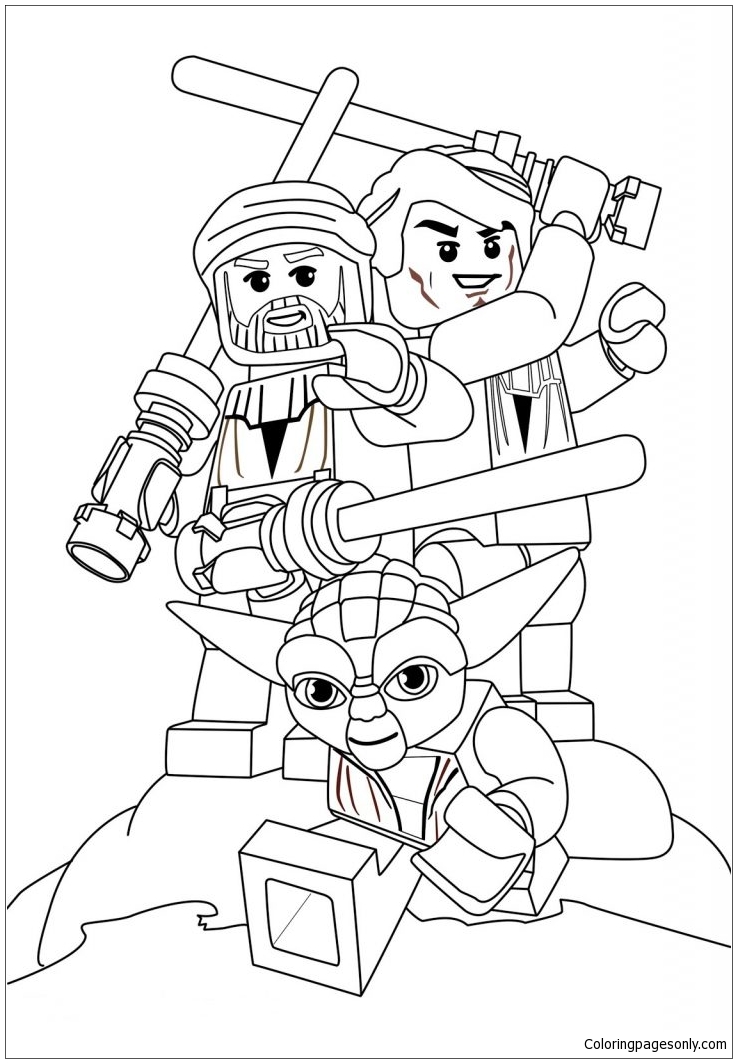 lego yoda coloring page  free coloring pages online