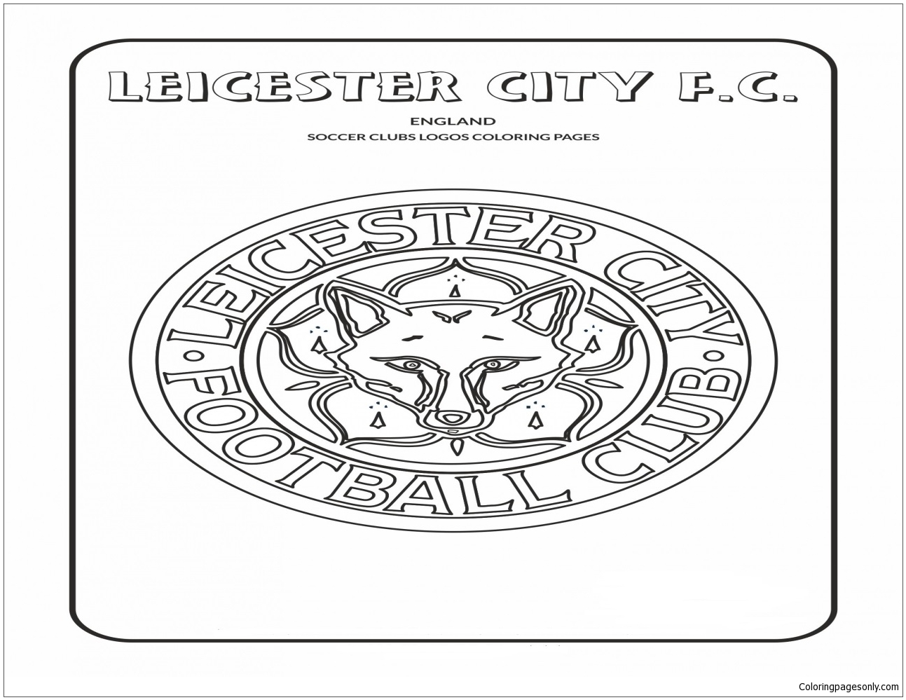 Leicester City F.C. Coloring Page