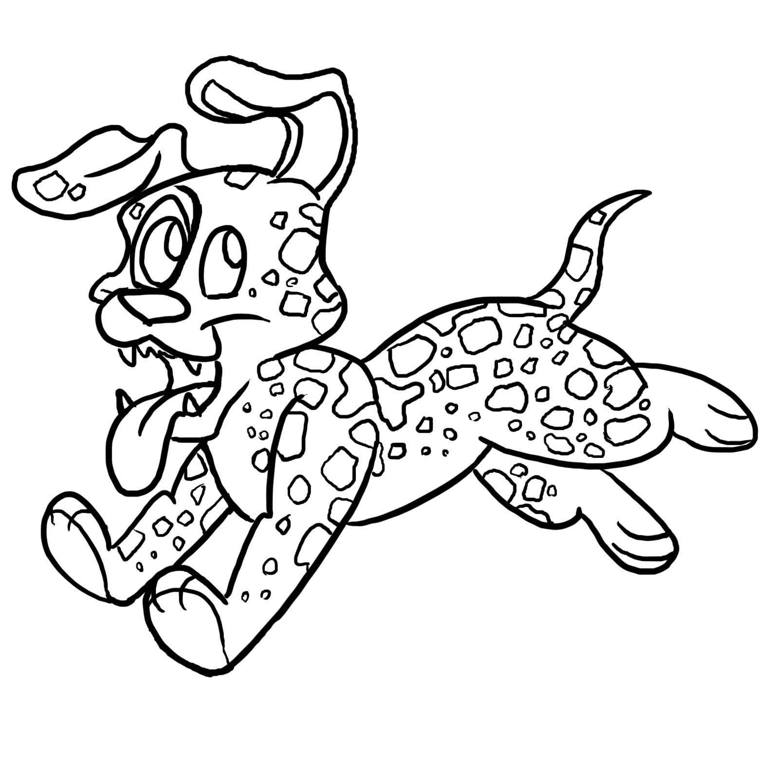 Leopard Dog Coloring Pages