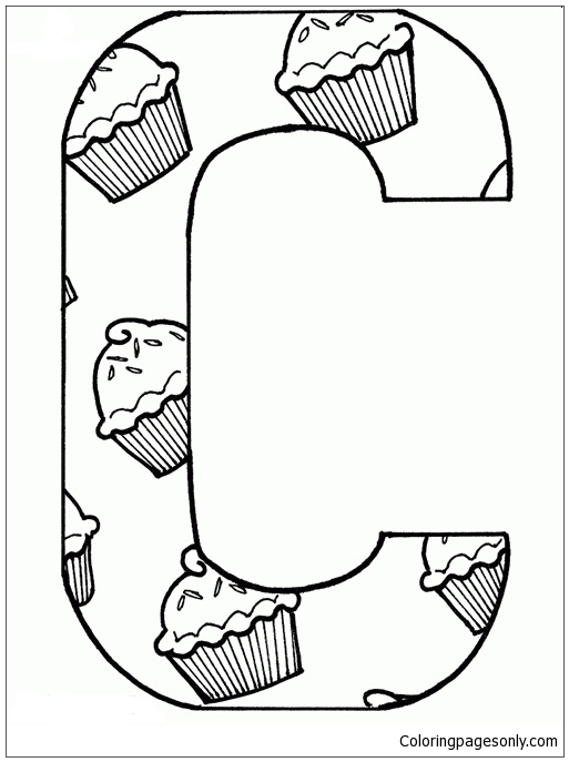 Letter C Images Coloring Pages