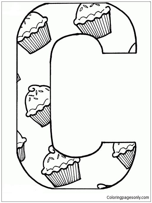 Letter C  image 2 Coloring Pages  Alphabet Coloring Pages  Coloring Pages For Kids And Adults